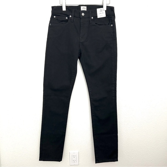 J Crew NWT 484 Slim Fit Jeans Deep Black Denim Pants NEW Men's Size 30x32 - Picture 2 of 15